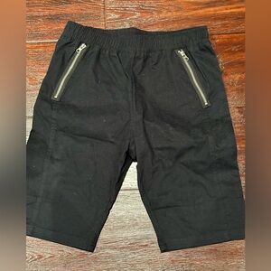 BALERA DANCEWEAR Small Adult Black Cropped Short Pants Dance Costume